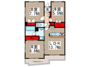 アステリ与野本町弐番館の物件間取画像